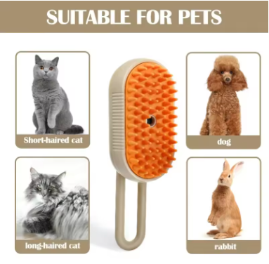 Steam Pet Brush - 3 in 1: Brush, Massage and Clean